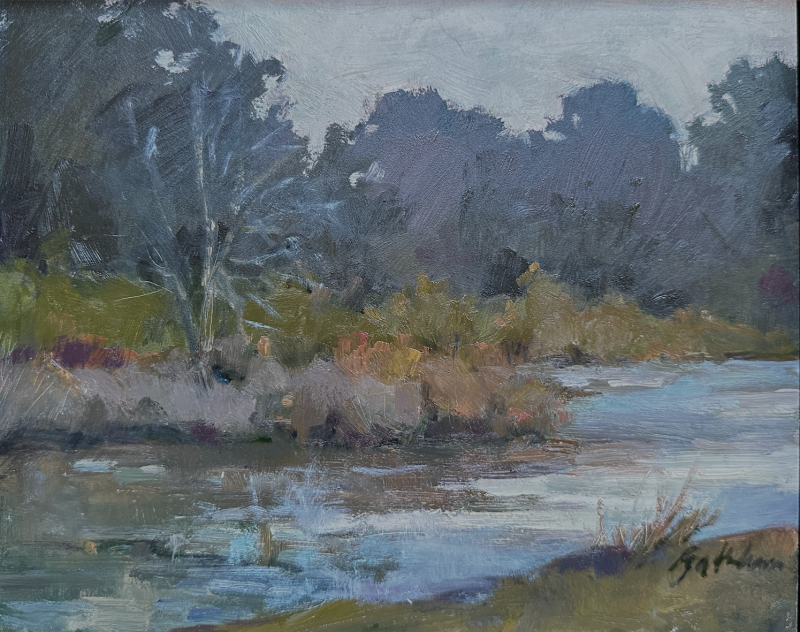 February in Fredericksburg by artist Sue Sakahara